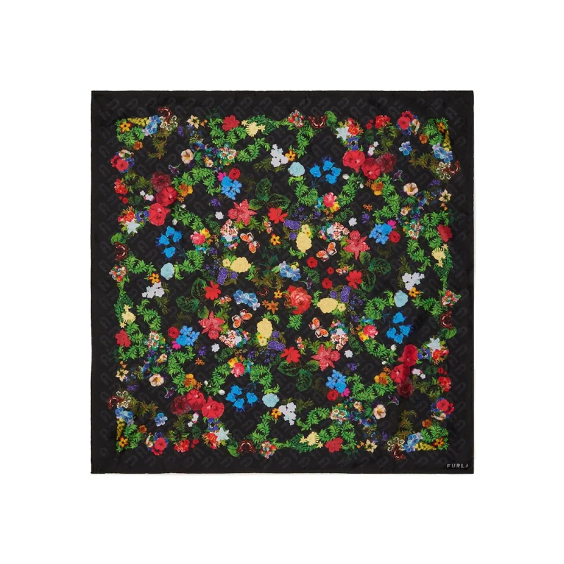 Tortona Scarf Nero 90x90